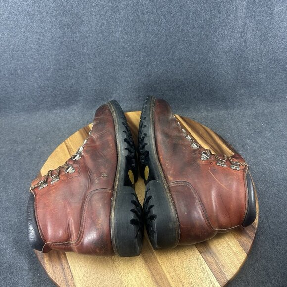 IRISH SETTER USA by Red Wing Vtg Cognac All-Leather Mountain Boots Men's 12B - Picture 8 of 16